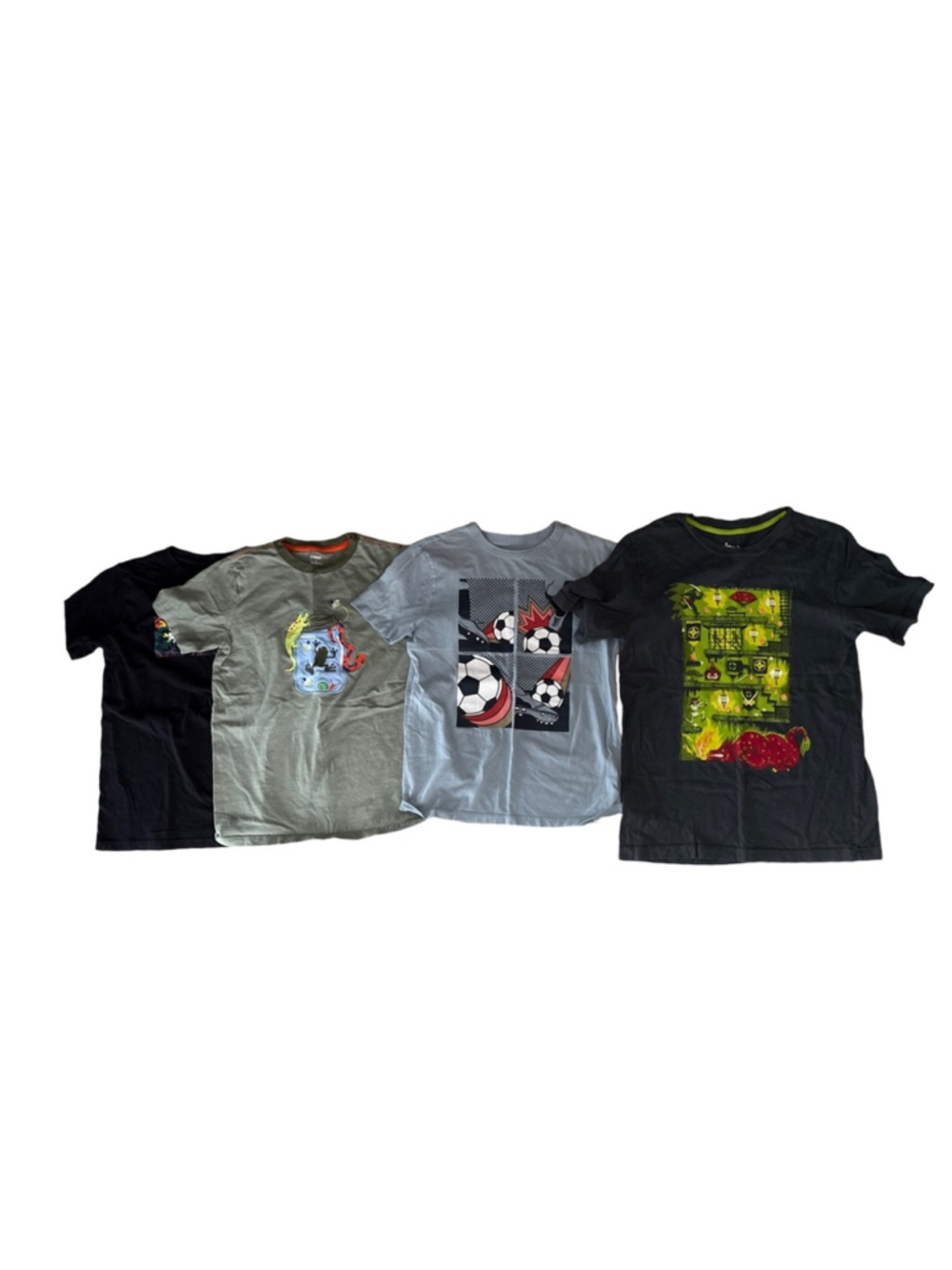 Kids Graphic T-Shirts - Black, Gray, Green - size 12/14